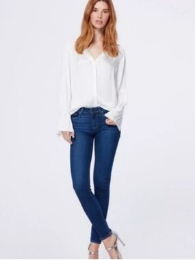 Paige Skyline Skinny Denim Jeans in Brentwood Size 27